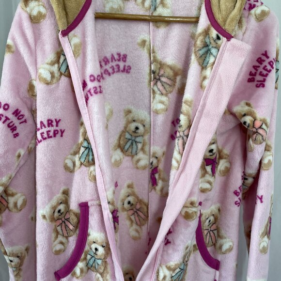 Holiday Time Pink Bear ADULT Onsie Pajamas - Picture 8 of 9